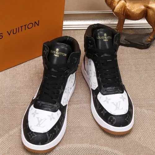 Cheap Louis Vuitton High Tops Shoes For Men #1289192 Replica Wholesale [$76.00 USD] [ITEM#1289192] on Replica Louis Vuitton High Tops Shoes