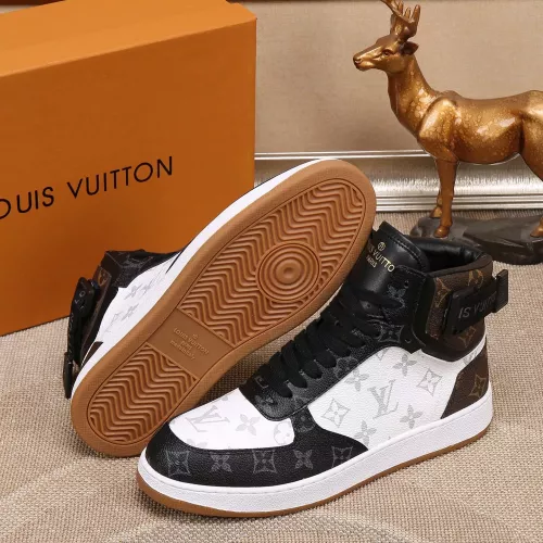 Cheap Louis Vuitton High Tops Shoes For Men #1289192 Replica Wholesale [$76.00 USD] [ITEM#1289192] on Replica Louis Vuitton High Tops Shoes