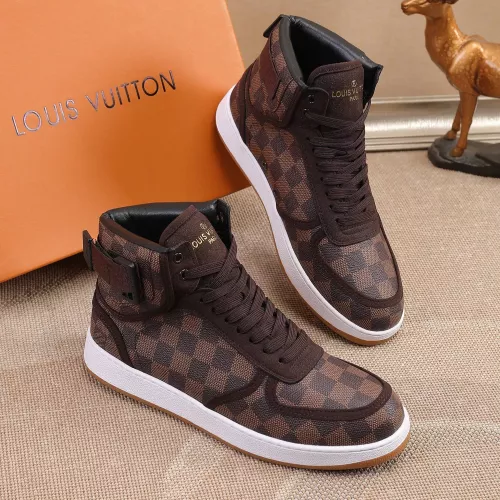 Cheap Louis Vuitton High Tops Shoes For Men #1289199 Replica Wholesale [$76.00 USD] [ITEM#1289199] on Replica Louis Vuitton High Tops Shoes