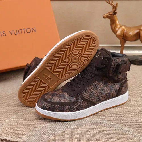 Cheap Louis Vuitton High Tops Shoes For Men #1289199 Replica Wholesale [$76.00 USD] [ITEM#1289199] on Replica Louis Vuitton High Tops Shoes