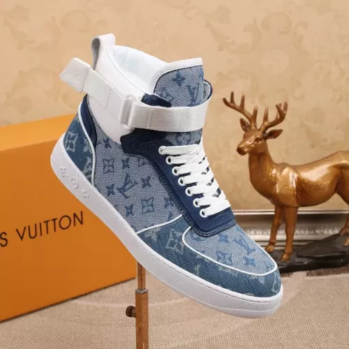 Cheap Louis Vuitton High Tops Shoes For Men #1289203 Replica Wholesale [$76.00 USD] [ITEM#1289203] on Replica Louis Vuitton High Tops Shoes