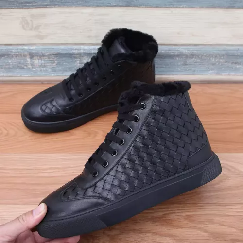 Cheap Bottega Veneta BV High Tops Shoes For Men #1289222 Replica Wholesale [$122.00 USD] [ITEM#1289222] on Replica Bottega Veneta BV High Tops Shoes