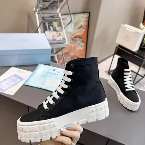 Cheap Prada High Top Shoes For Women #1289263 Replica Wholesale [$82.00 USD] [ITEM#1289263] on Replica Prada High Top Shoes