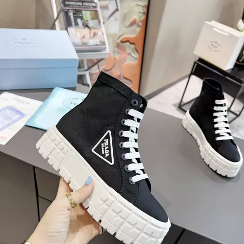 Cheap Prada High Top Shoes For Women #1289263 Replica Wholesale [$82.00 USD] [ITEM#1289263] on Replica Prada High Top Shoes