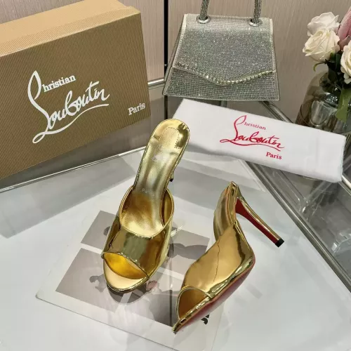 Cheap Christian Louboutin CL Slippers For Women #1289416 Replica Wholesale [$76.00 USD] [ITEM#1289416] on Replica Christian Louboutin CL Slippers