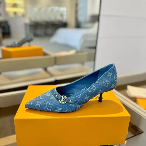 Cheap Louis Vuitton High-Heeled Shoes For Women #1289455 Replica Wholesale [$115.00 USD] [ITEM#1289455] on Replica Louis Vuitton High-Heeled Shoes