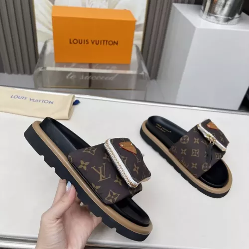 Cheap Louis Vuitton Slippers For Women #1289477 Replica Wholesale [$80.00 USD] [ITEM#1289477] on Replica Louis Vuitton Slippers