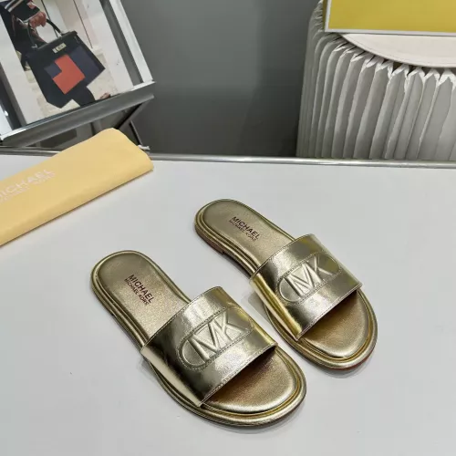 Cheap Michael Kors Slippers For Women #1289508 Replica Wholesale [$76.00 USD] [ITEM#1289508] on Replica Michael Kors Slippers