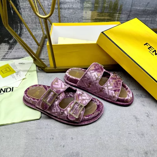 Cheap Fendi Slippers For Women #1289519 Replica Wholesale [$85.00 USD] [ITEM#1289519] on Replica Fendi Slippers