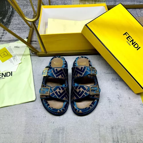 Cheap Fendi Slippers For Women #1289521 Replica Wholesale [$85.00 USD] [ITEM#1289521] on Replica Fendi Slippers