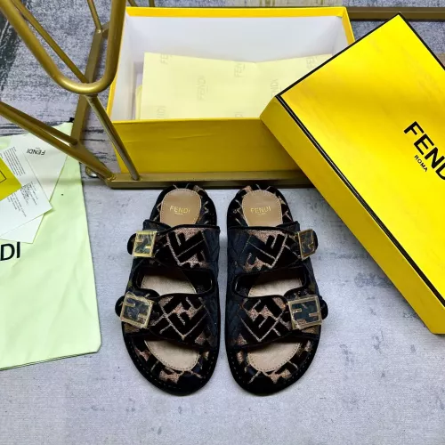 Cheap Fendi Slippers For Women #1289522 Replica Wholesale [$85.00 USD] [ITEM#1289522] on Replica Fendi Slippers