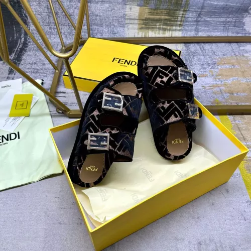 Cheap Fendi Slippers For Women #1289522 Replica Wholesale [$85.00 USD] [ITEM#1289522] on Replica Fendi Slippers