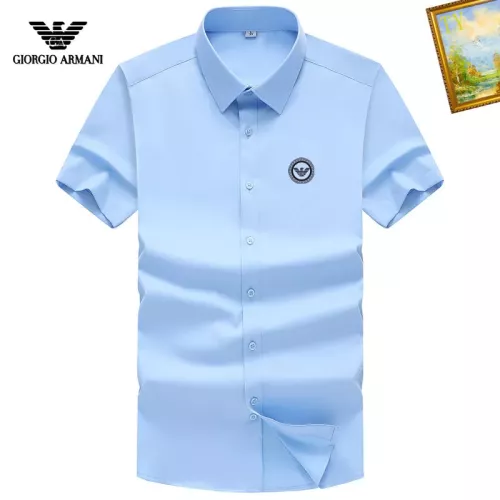 Armani Shirts Short Sleeved For Men #1289867