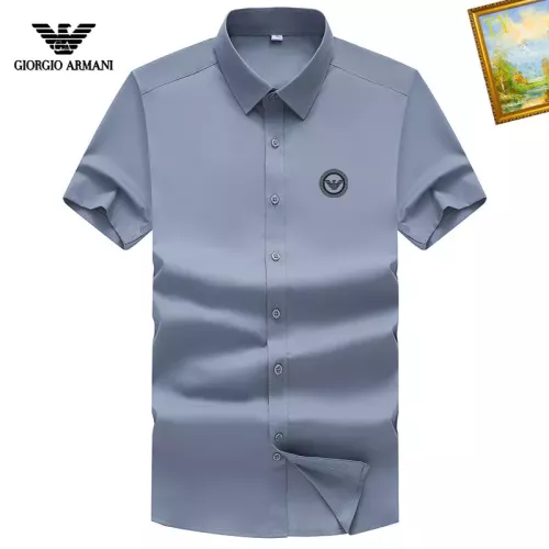 Armani Shirts Short Sleeved For Men #1289868