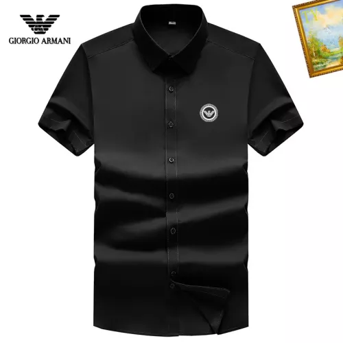 Armani Shirts Short Sleeved For Men #1289869