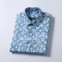 Cheap Louis Vuitton LV Shirts Long Sleeved For Men #1286667 Replica Wholesale [$45.00 USD] [ITEM#1286667] on Replica Louis Vuitton LV Shirts