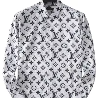 Cheap Louis Vuitton LV Shirts Long Sleeved For Men #1286668 Replica Wholesale [$45.00 USD] [ITEM#1286668] on Replica Louis Vuitton LV Shirts