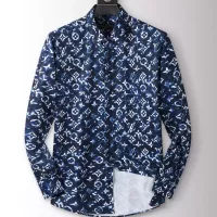 Cheap Louis Vuitton LV Shirts Long Sleeved For Men #1286673 Replica Wholesale [$45.00 USD] [ITEM#1286673] on Replica Louis Vuitton LV Shirts