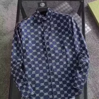 Cheap Gucci Shirts Long Sleeved For Men #1286694 Replica Wholesale [$45.00 USD] [ITEM#1286694] on Replica Gucci Shirts