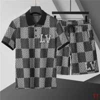 Cheap Louis Vuitton LV Tracksuits Short Sleeved For Men #1287135 Replica Wholesale [$68.00 USD] [ITEM#1287135] on Replica Louis Vuitton LV Tracksuits