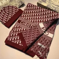 Cheap Christian Dior Hat and Scarf Set #1287935 Replica Wholesale [$64.00 USD] [ITEM#1287935] on Replica Christian Dior Hat and Scarf and Glove Set