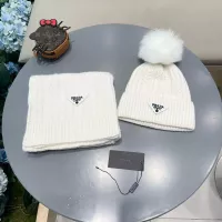 Cheap Prada Hat and Scarf Set #1287991 Replica Wholesale [$64.00 USD] [ITEM#1287991] on Replica Prada Hat and Scarf and Glove Set