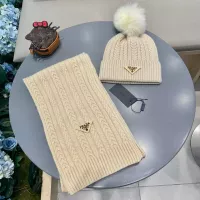 Cheap Prada Hat and Scarf Set #1287992 Replica Wholesale [$64.00 USD] [ITEM#1287992] on Replica Prada Hat and Scarf and Glove Set