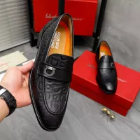 Cheap Salvatore Ferragamo Leather Shoes For Men #1288850 Replica Wholesale [$92.00 USD] [ITEM#1288850] on Replica Salvatore Ferragamo Leather Shoes