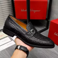 Cheap Salvatore Ferragamo Leather Shoes For Men #1288850 Replica Wholesale [$92.00 USD] [ITEM#1288850] on Replica Salvatore Ferragamo Leather Shoes