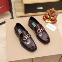 Cheap Salvatore Ferragamo Leather Shoes For Men #1288853 Replica Wholesale [$100.00 USD] [ITEM#1288853] on Replica Salvatore Ferragamo Leather Shoes