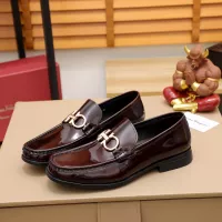 Cheap Salvatore Ferragamo Leather Shoes For Men #1288853 Replica Wholesale [$100.00 USD] [ITEM#1288853] on Replica Salvatore Ferragamo Leather Shoes