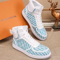 Cheap Louis Vuitton High Tops Shoes For Men #1289178 Replica Wholesale [$76.00 USD] [ITEM#1289178] on Replica Louis Vuitton High Tops Shoes