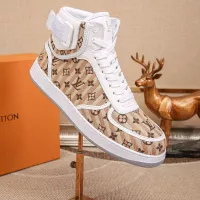 Cheap Louis Vuitton High Tops Shoes For Men #1289179 Replica Wholesale [$76.00 USD] [ITEM#1289179] on Replica Louis Vuitton High Tops Shoes