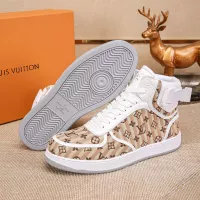 Cheap Louis Vuitton High Tops Shoes For Men #1289179 Replica Wholesale [$76.00 USD] [ITEM#1289179] on Replica Louis Vuitton High Tops Shoes