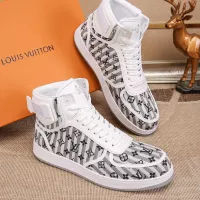 Cheap Louis Vuitton High Tops Shoes For Men #1289180 Replica Wholesale [$76.00 USD] [ITEM#1289180] on Replica Louis Vuitton High Tops Shoes