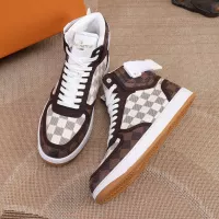 Cheap Louis Vuitton High Tops Shoes For Men #1289198 Replica Wholesale [$76.00 USD] [ITEM#1289198] on Replica Louis Vuitton High Tops Shoes