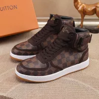 Cheap Louis Vuitton High Tops Shoes For Men #1289199 Replica Wholesale [$76.00 USD] [ITEM#1289199] on Replica Louis Vuitton High Tops Shoes