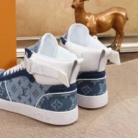 Cheap Louis Vuitton High Tops Shoes For Men #1289203 Replica Wholesale [$76.00 USD] [ITEM#1289203] on Replica Louis Vuitton High Tops Shoes