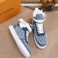 Cheap Louis Vuitton High Tops Shoes For Men #1289203 Replica Wholesale [$76.00 USD] [ITEM#1289203] on Replica Louis Vuitton High Tops Shoes