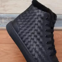 Cheap Bottega Veneta BV High Tops Shoes For Men #1289222 Replica Wholesale [$122.00 USD] [ITEM#1289222] on Replica Bottega Veneta BV High Tops Shoes