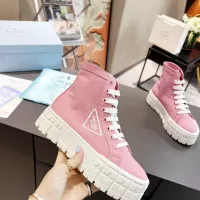 Cheap Prada High Top Shoes For Women #1289260 Replica Wholesale [$82.00 USD] [ITEM#1289260] on Replica Prada High Top Shoes