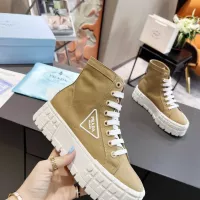 Cheap Prada High Top Shoes For Women #1289262 Replica Wholesale [$82.00 USD] [ITEM#1289262] on Replica Prada High Top Shoes