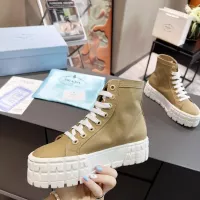 Cheap Prada High Top Shoes For Women #1289262 Replica Wholesale [$82.00 USD] [ITEM#1289262] on Replica Prada High Top Shoes