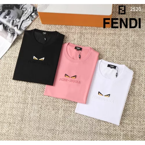 Cheap Fendi T-Shirts Short Sleeved For Men #1290299 Replica Wholesale [$38.00 USD] [ITEM#1290299] on Replica Fendi T-Shirts