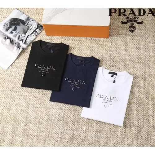 Cheap Prada T-Shirts Short Sleeved For Men #1290318 Replica Wholesale [$38.00 USD] [ITEM#1290318] on Replica Prada T-Shirts