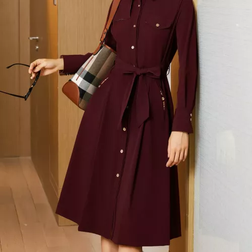 Burberry Dresses Long Sleeved For Women #1291011