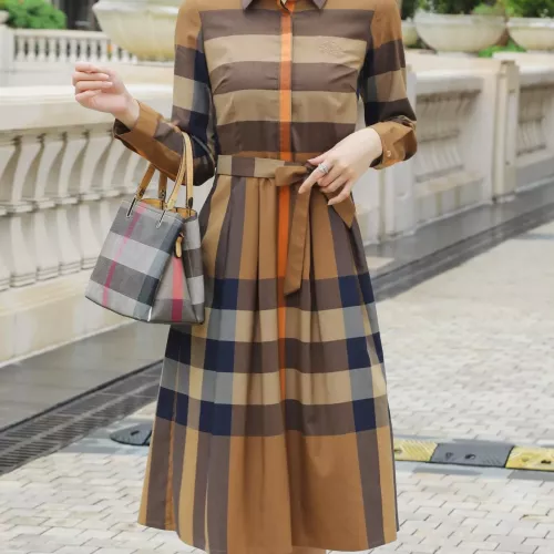 Burberry Dresses Long Sleeved For Women #1291025