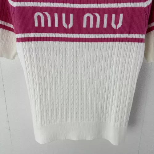 Cheap MIU MIU Sweater Short Sleeved For Women #1291160 Replica Wholesale [$80.00 USD] [ITEM#1291160] on Replica MIU MIU Sweater