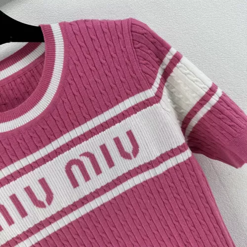 Cheap MIU MIU Sweater Short Sleeved For Women #1291169 Replica Wholesale [$80.00 USD] [ITEM#1291169] on Replica MIU MIU Sweater