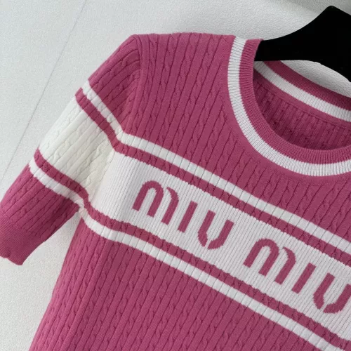 Cheap MIU MIU Sweater Short Sleeved For Women #1291169 Replica Wholesale [$80.00 USD] [ITEM#1291169] on Replica MIU MIU Sweater